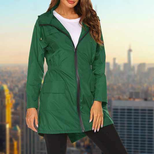 Bracken | Dames Lichtgewicht Regenjas-Zomer Jassen-Calora-Zwart-S-Calora