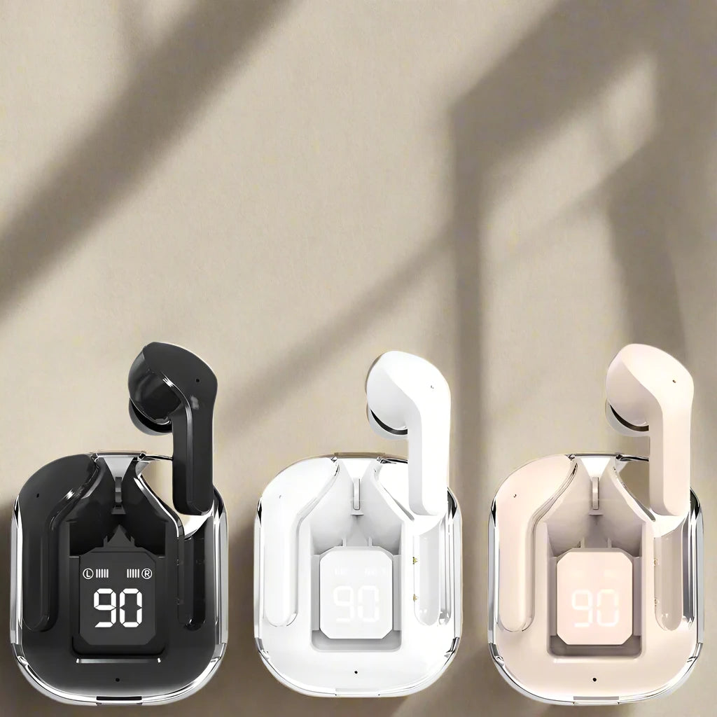 BUNKIMX | T2 Draadloze Bluetooth Oordopjes met Noisecancelling-Elektronica/Gadgets-Calora-Wit-Calora