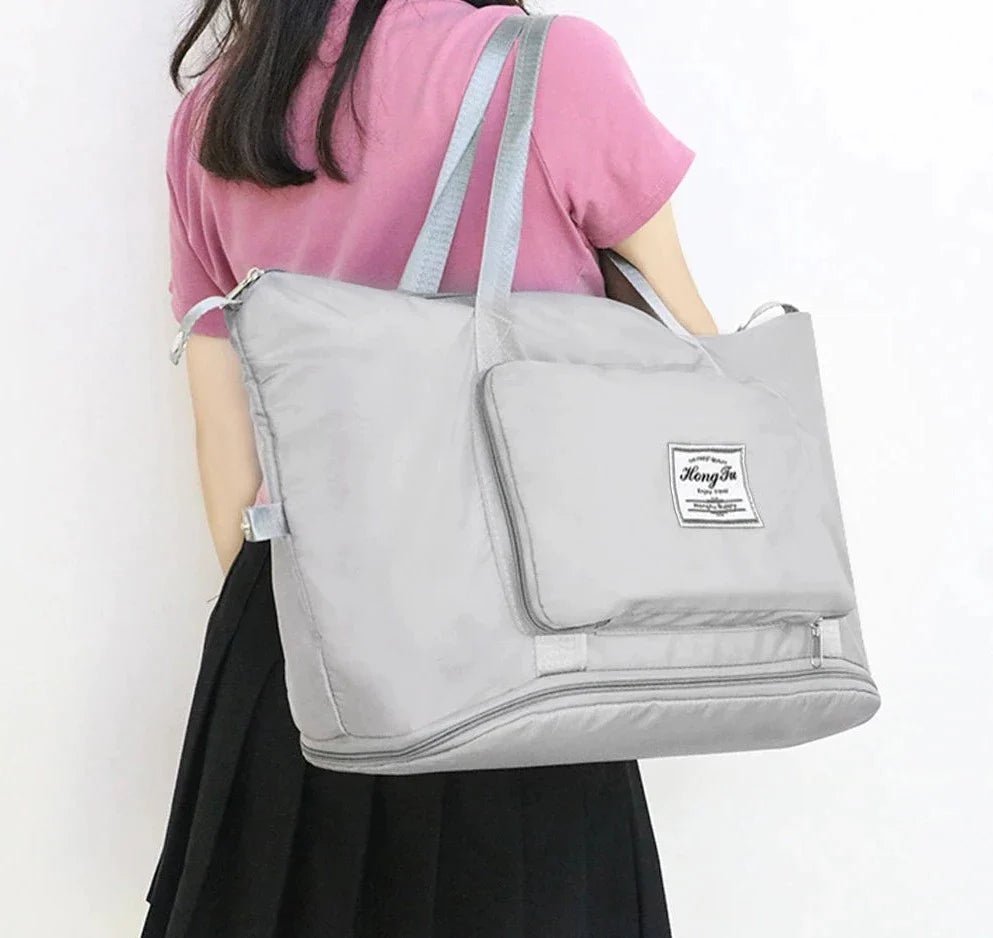 Bursa | Opvouwbare Lichte Grote Reistas - 42 x 28 x 22 cm-Handtassen-Calora-Roze-Calora