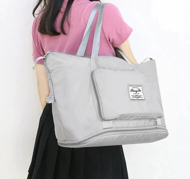 Bursa | Opvouwbare Lichte Grote Reistas - 42 x 28 x 22 cm-Handtassen-Calora-Roze-Calora