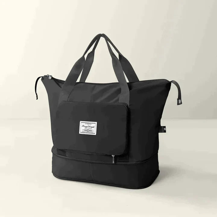 Bursa | Opvouwbare Lichte Grote Reistas - 42 x 28 x 22 cm-Handtassen-Calora-Zwart-Calora