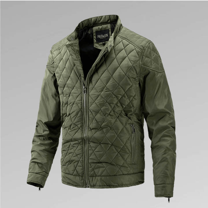 Calvin | Luxueuze Winterjas met ritsen-Zomer Jassen-Calora-Groen-XS-Calora