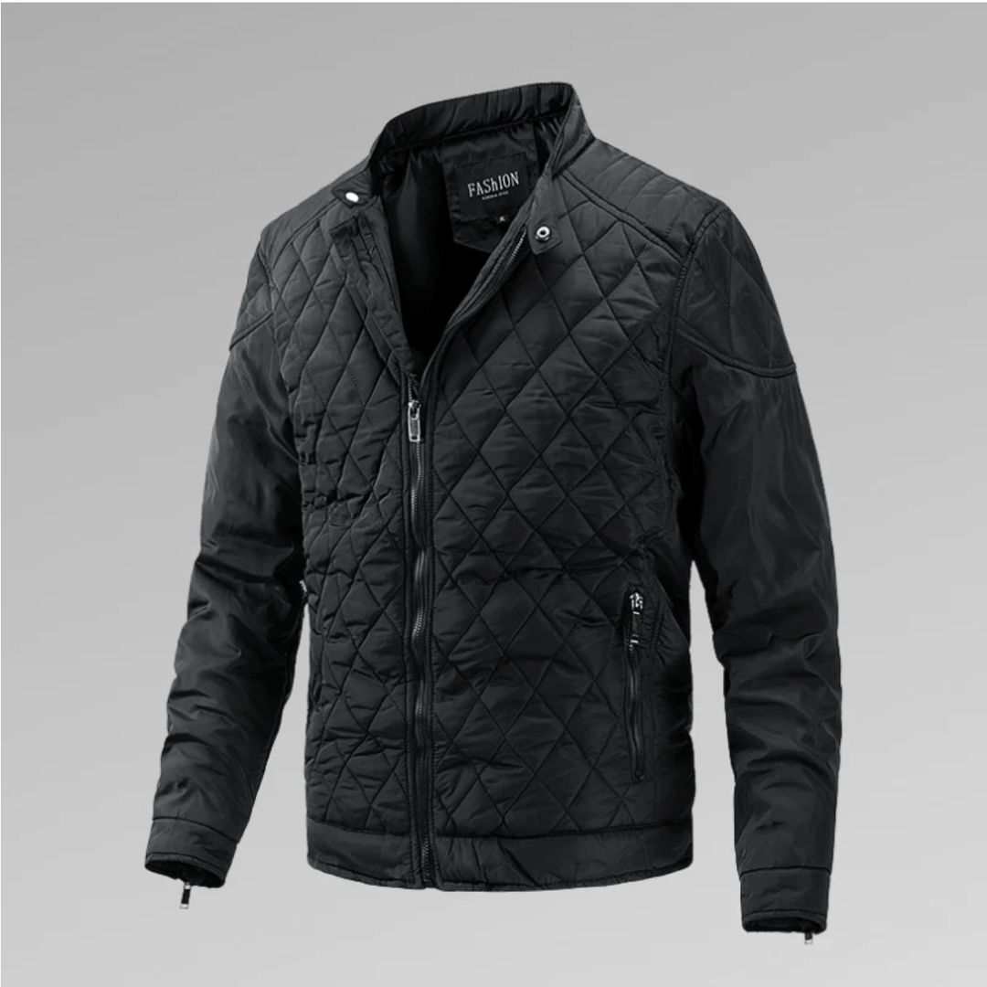 Calvin | Luxueuze Winterjas met ritsen-Zomer Jassen-Calora-Zwart-XS-Calora