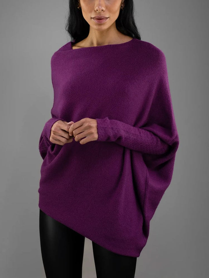 CALORA_ Calvina Clere | Comfy Sweater met Elegante Schouderbies