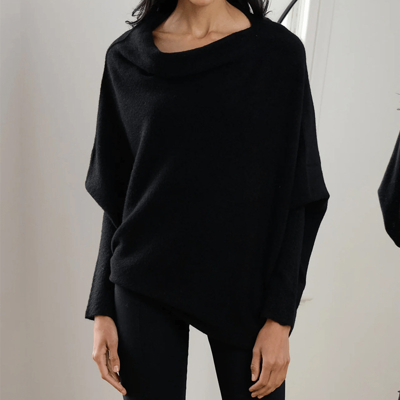 CALORA_ Calvina Clere | Comfy Sweater met Elegante Schouderbies