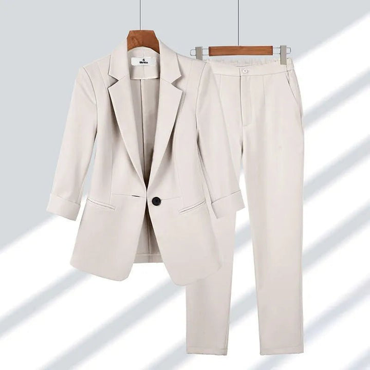 Caprice | Elegante Blazer Pak-Sets & Pakken-Calora-Beige-M-Calora