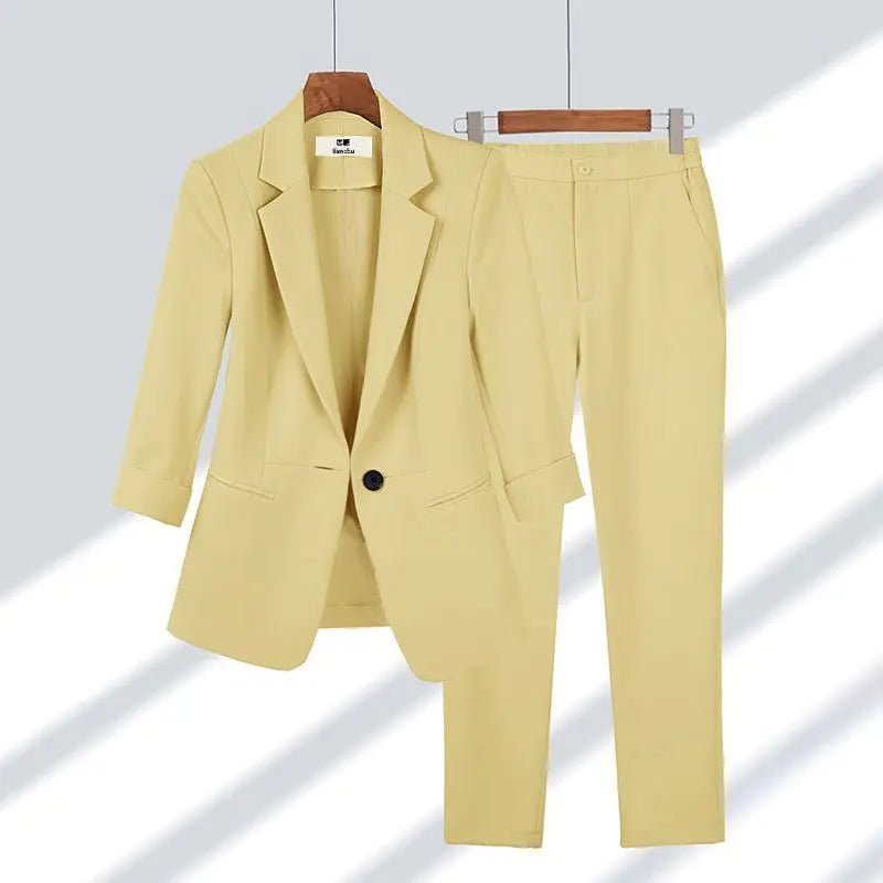 Caprice | Elegante Blazer Pak-Sets & Pakken-Calora-Geel-M-Calora