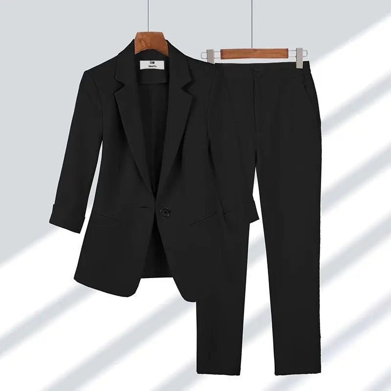 Caprice | Elegante Blazer Pak-Sets & Pakken-Calora-Zwart-M-Calora