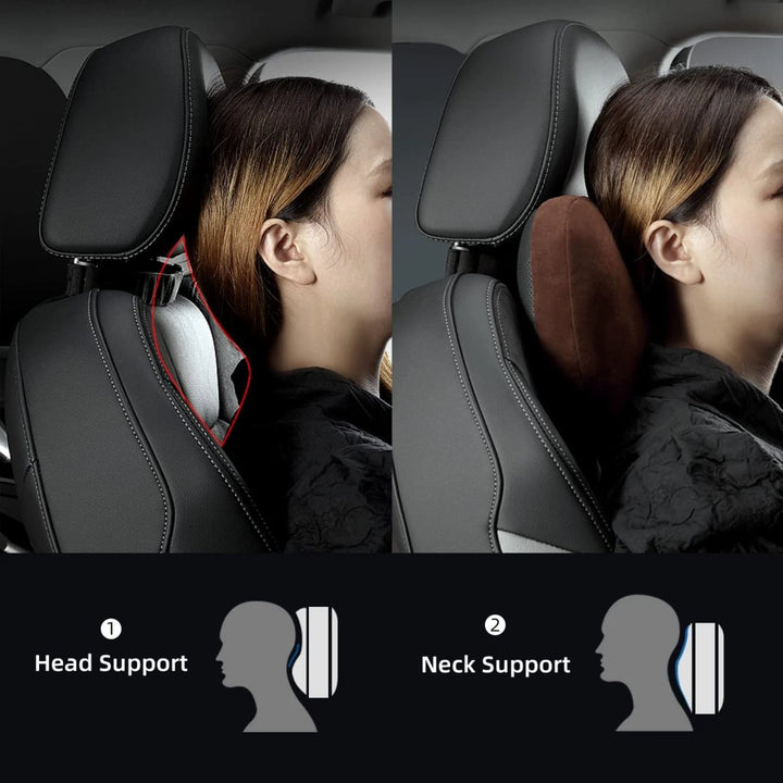 Carlux | Luxe Automerk Hoofd- En Neksteun-Elektronica/Gadgets-Calora-Zwart-Toyota-Calora