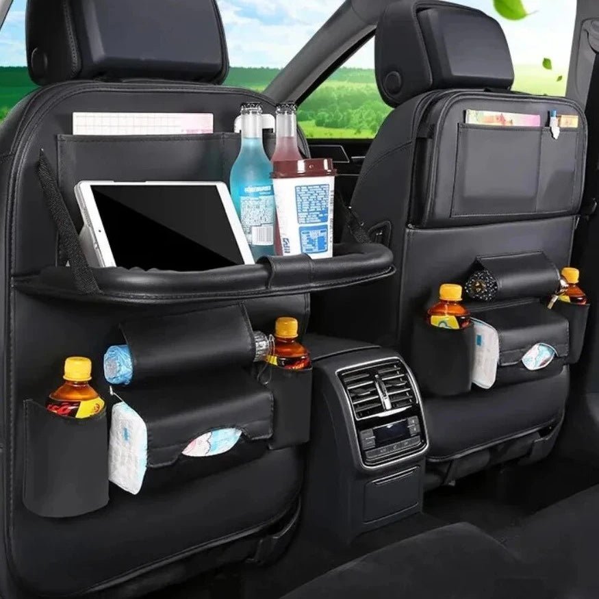 Carlux | PU Leren Auto Stoel Opberger-Elektronica/Gadgets-Calora-Bruin-Calora