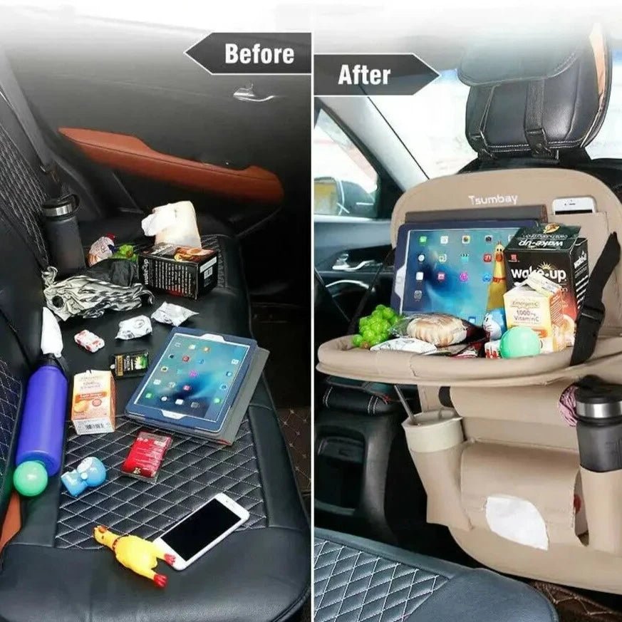 Carlux | PU Leren Auto Stoel Opberger-Elektronica/Gadgets-Calora-Bruin-Calora