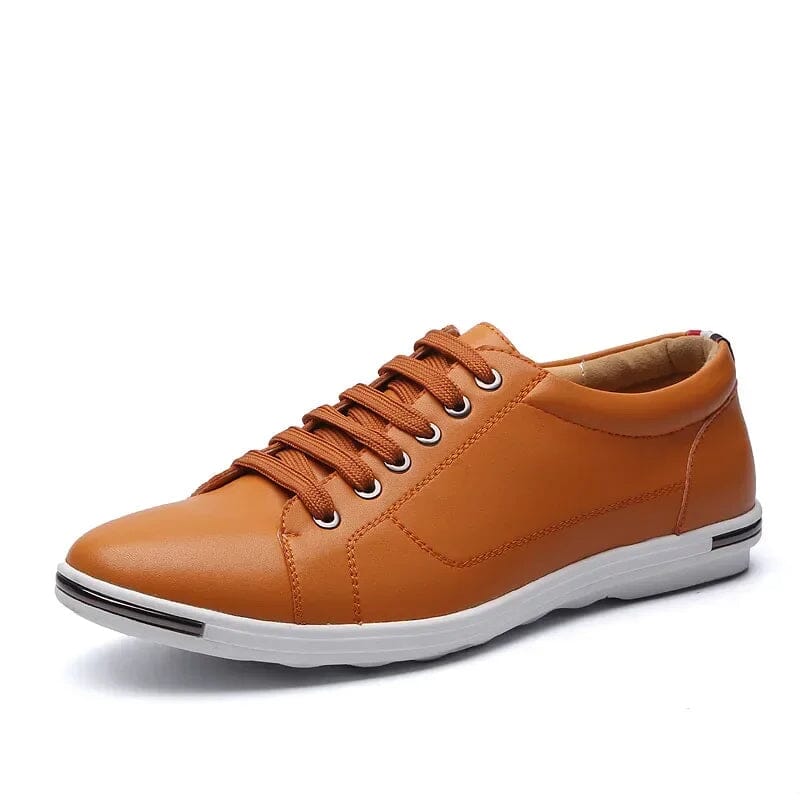 CALORA_ Casual Sneakers Vegan Leer Met Memory Foam Waterdicht