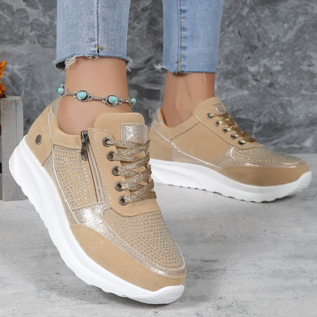 CALORA_ Casual Sneakers voor Dames met Comfortabele Ondersteuning
