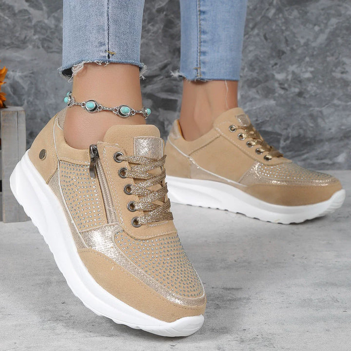 CALORA_ Casual Sneakers voor Dames met Comfortabele Ondersteuning