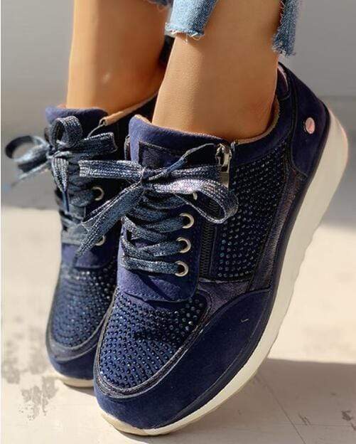 CALORA_ Casual Sneakers voor Dames met Comfortabele Ondersteuning