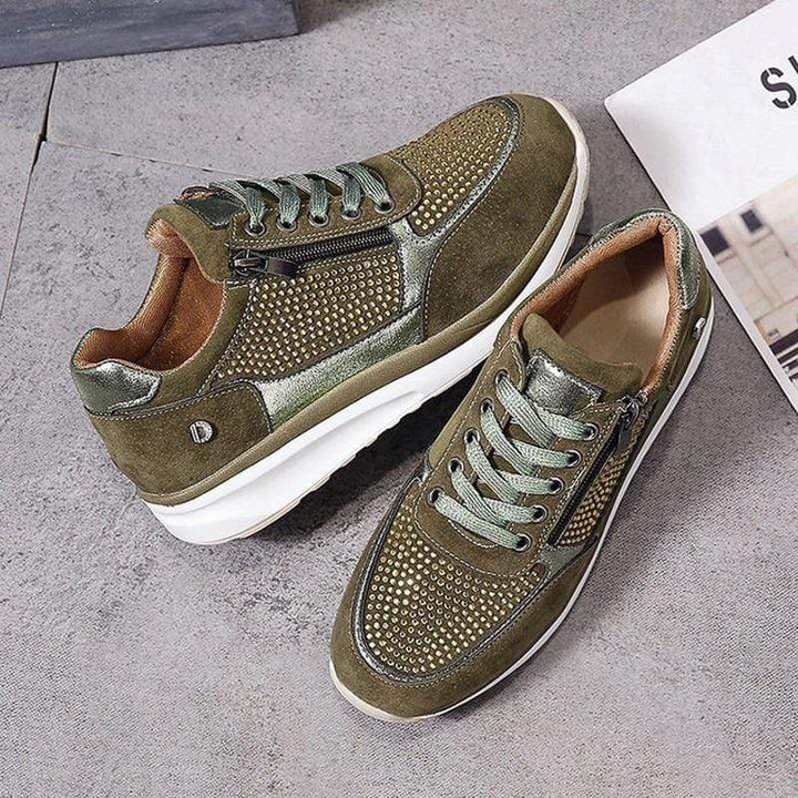 CALORA_ Casual Sneakers voor Dames met Comfortabele Ondersteuning