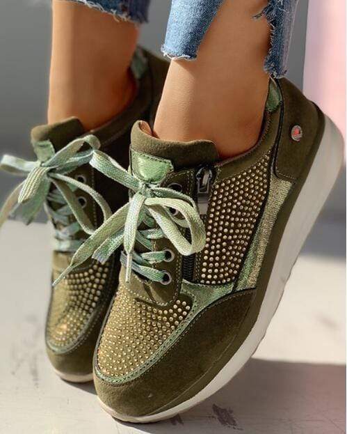 CALORA_ Casual Sneakers voor Dames met Comfortabele Ondersteuning