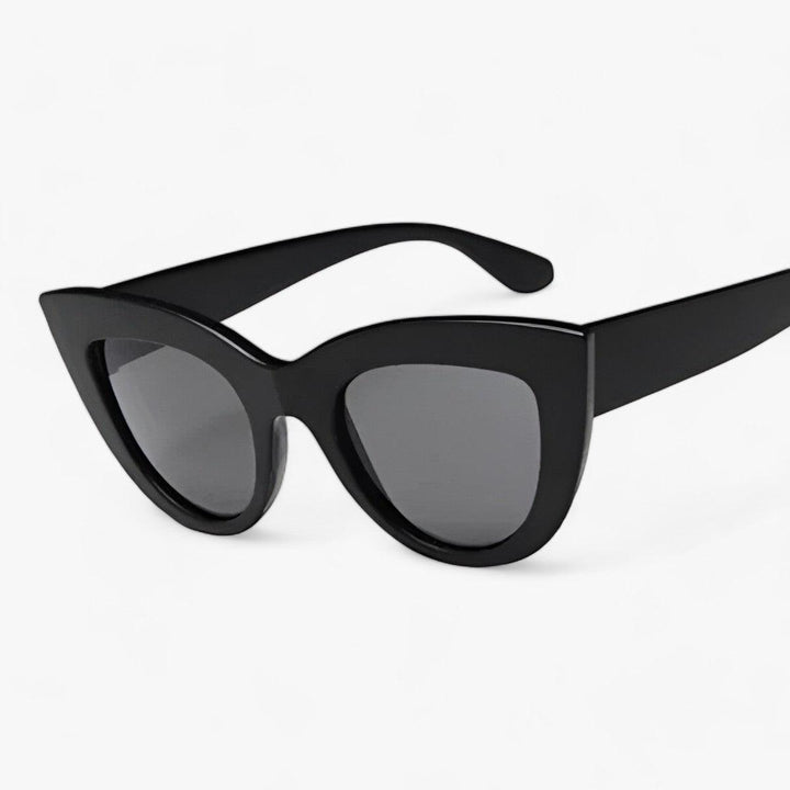 Cat Eye Zonnebril | Vintage Luxe Designer met UV400 Bescherming-Elektronica/Gadgets-Calora-WitBlauw-Calora