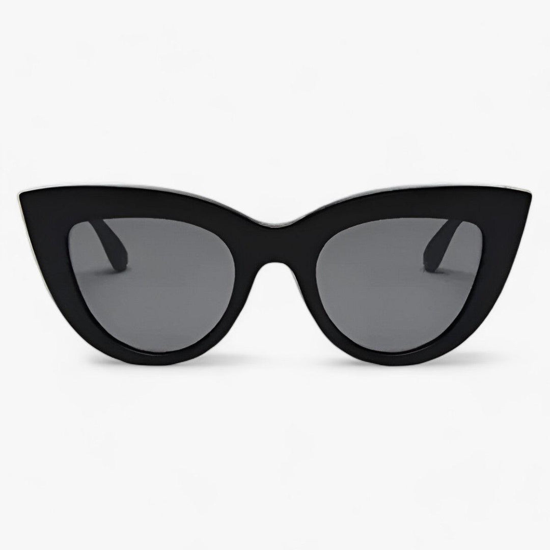 Cat Eye Zonnebril | Vintage Luxe Designer met UV400 Bescherming-Elektronica/Gadgets-Calora-ZwartGrijs-Calora