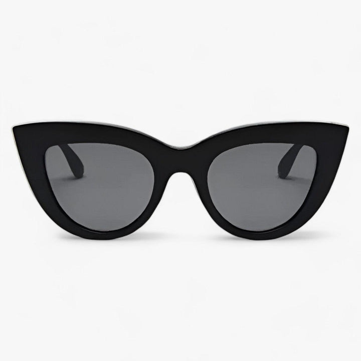 Cat Eye Zonnebril | Vintage Luxe Designer met UV400 Bescherming-Elektronica/Gadgets-Calora-ZwartGrijs-Calora