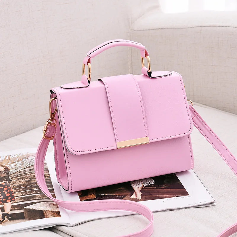 Cavalleri | Stijlvolle Vegan leren Schoudertas-Schoudertassen-Calora-Roze-20x8x15cm-Calora
