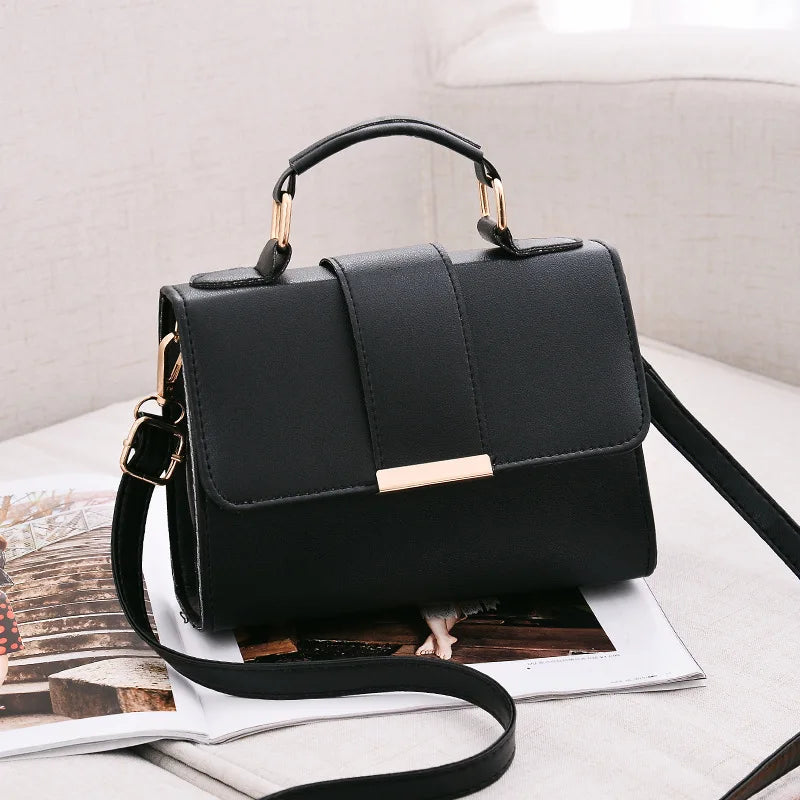 Cavalleri | Stijlvolle Vegan leren Schoudertas-Schoudertassen-Calora-Zwart-20x8x15cm-Calora