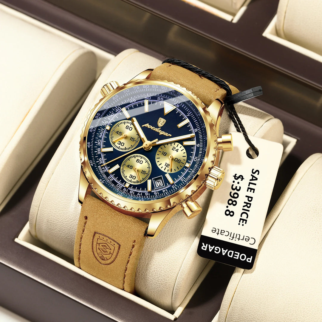 CALORA_ Cazero - Chrono Luxe Waterdicht Militair Sporthorloge voor Heren