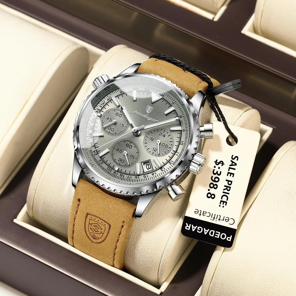 CALORA_ Cazero - Chrono Luxe Waterdicht Militair Sporthorloge voor Heren