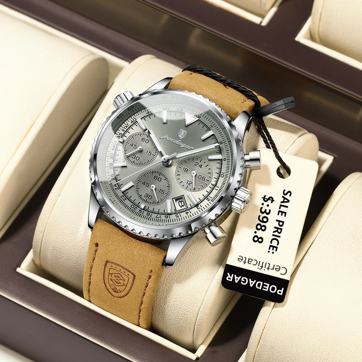 CALORA_ Cazero - Chrono Luxe Waterdicht Militair Sporthorloge voor Heren