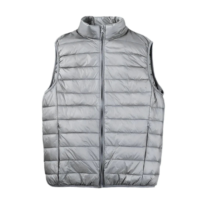 Cedric | Ultra lichte Bodywarmer heren-Bodywarmers-Calora-Grijs-S-Calora