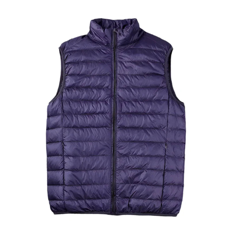 Cedric | Ultra lichte Bodywarmer heren-Bodywarmers-Calora-Marine blauw-S-Calora