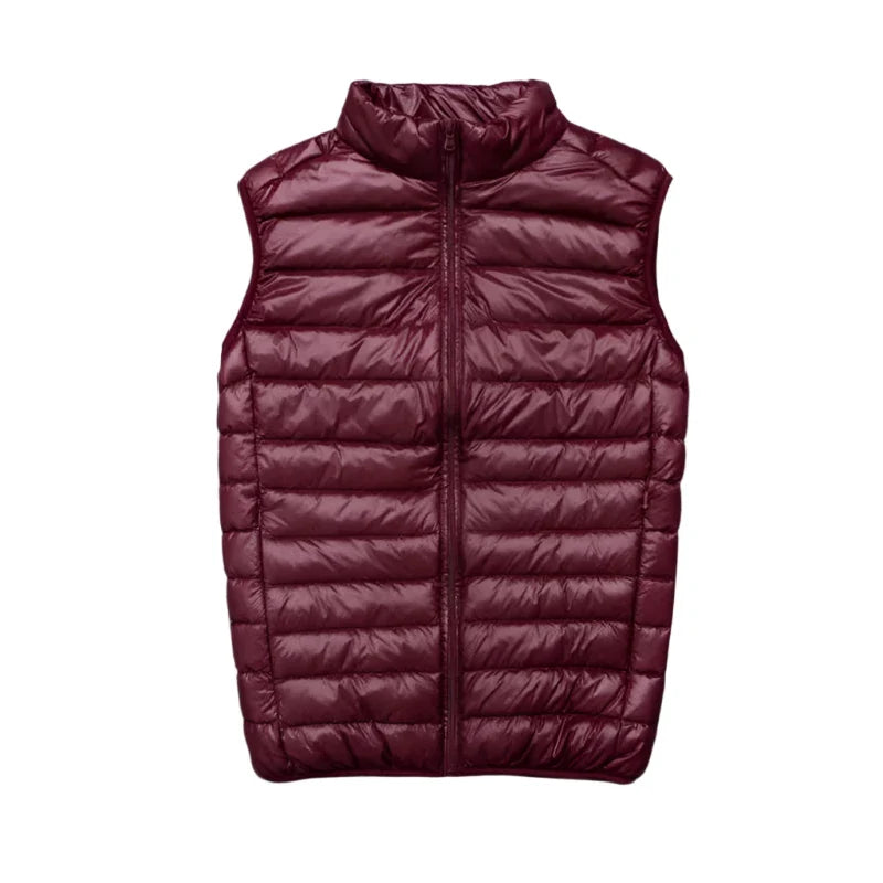 Cedric | Ultra lichte Bodywarmer heren-Bodywarmers-Calora-Rood-S-Calora