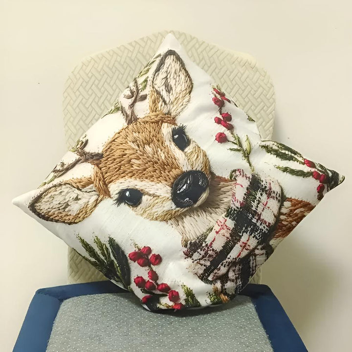 CALORA_ Charmante Kerst Bambi Kussenhoes