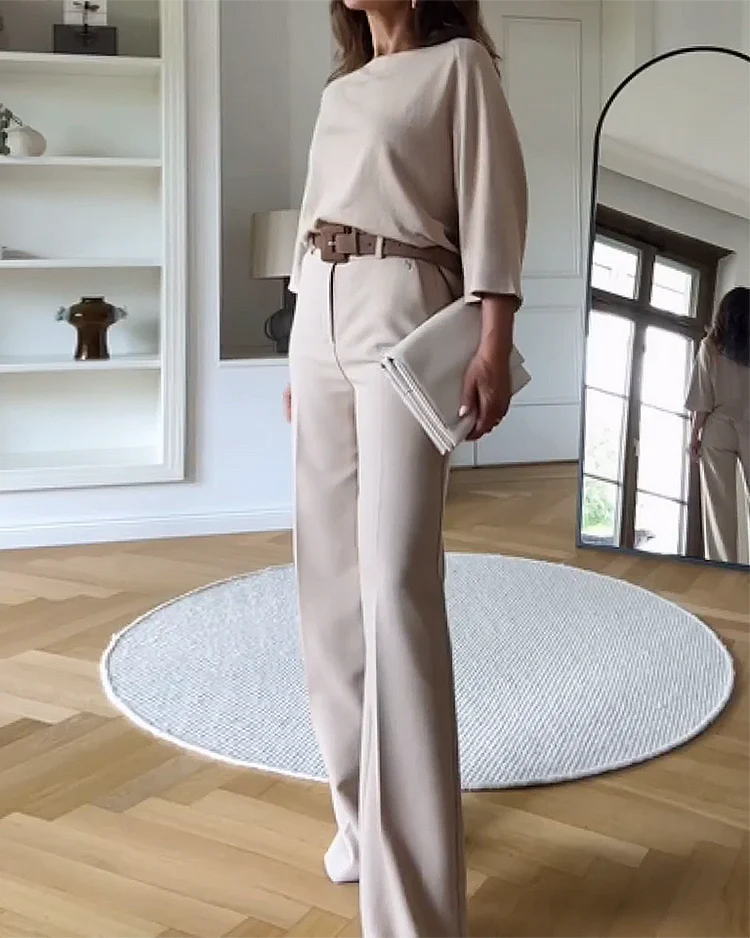 CALORA_ Chenalva | Elegant tweedelig Dames Setje / Pak