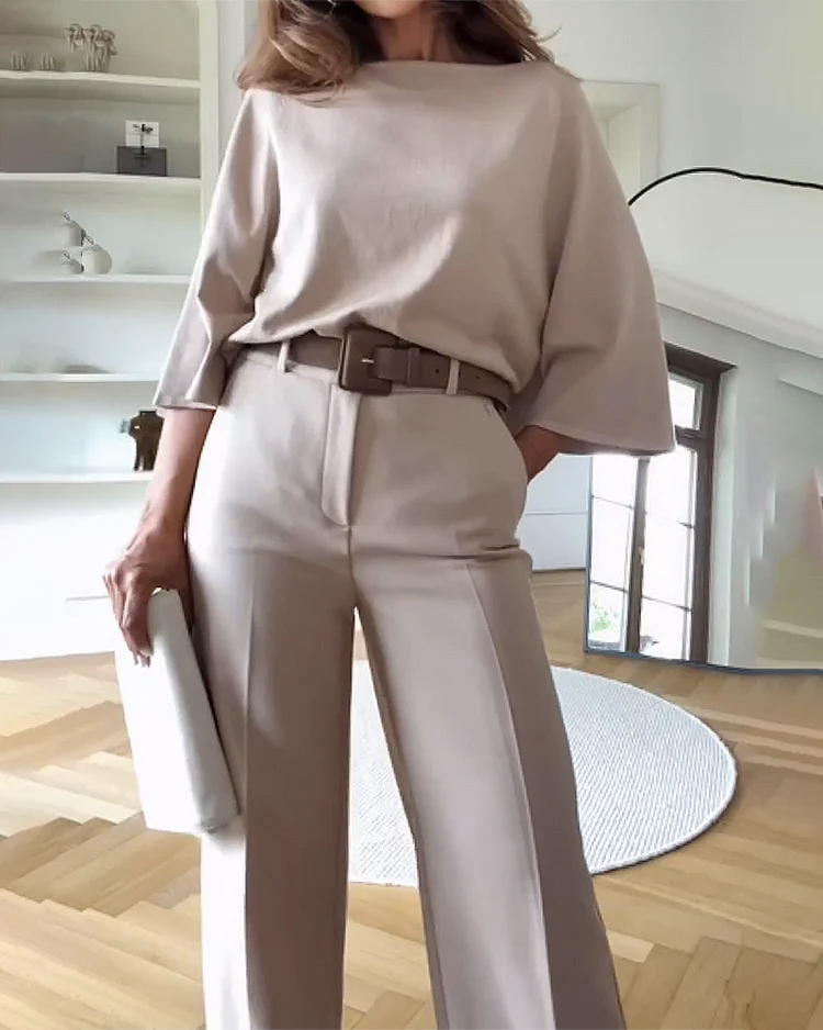 CALORA_ Chenalva | Elegant tweedelig Dames Setje / Pak