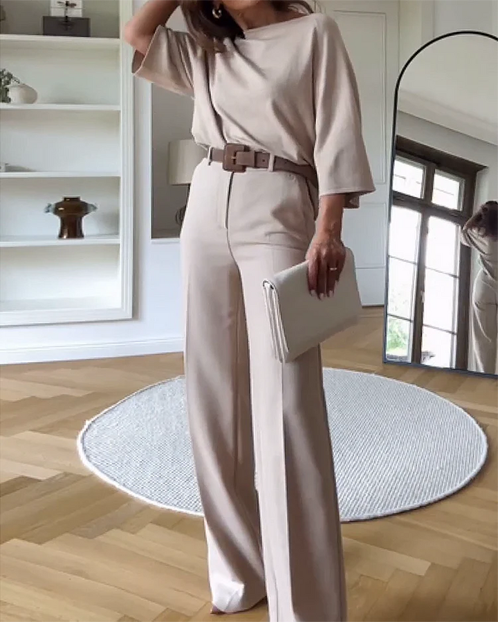 CALORA_ Chenalva | Elegant tweedelig Dames Setje / Pak