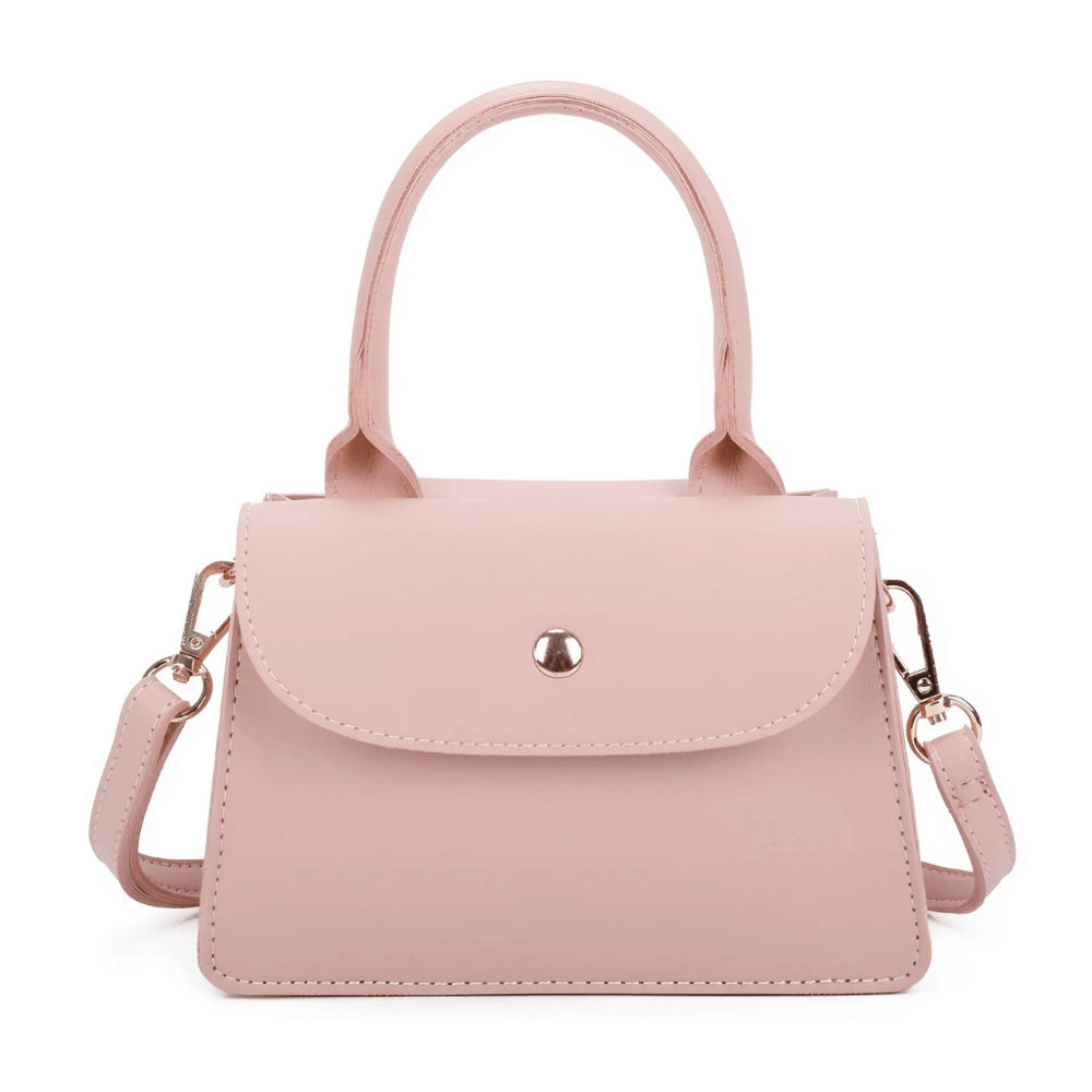 Chique Feravini Mini Handtas met klepsluiting-Handtassen-Calora-Beige-Calora