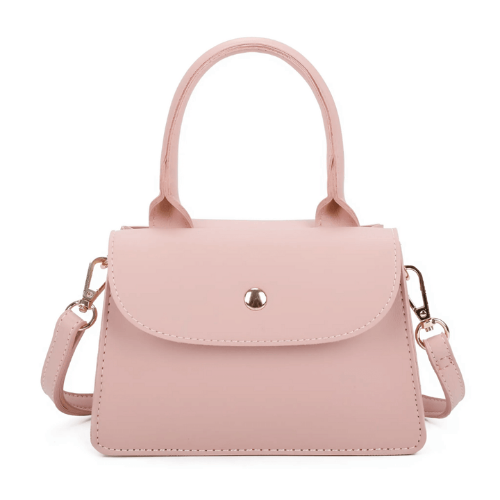 Chique Feravini Mini Handtas met klepsluiting-Handtassen-Calora-Beige-Calora