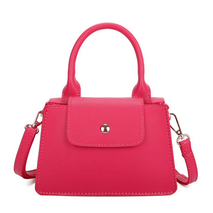 Chique Feravini Mini Handtas met klepsluiting-Handtassen-Calora-Beige-Calora
