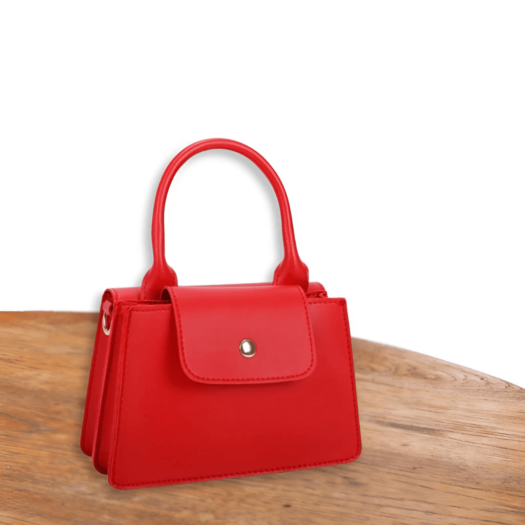 Chique Feravini Mini Handtas met klepsluiting-Handtassen-Calora-Beige-Calora
