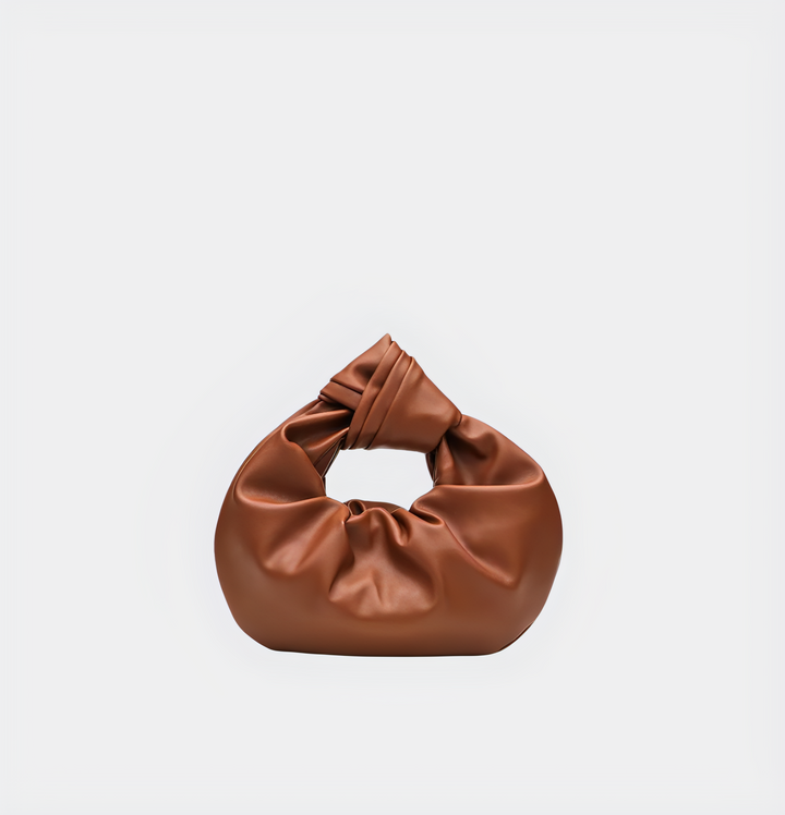 CALORA_ Chique Hobo Tas met Knoophandvat van Duurzaam PU Leer