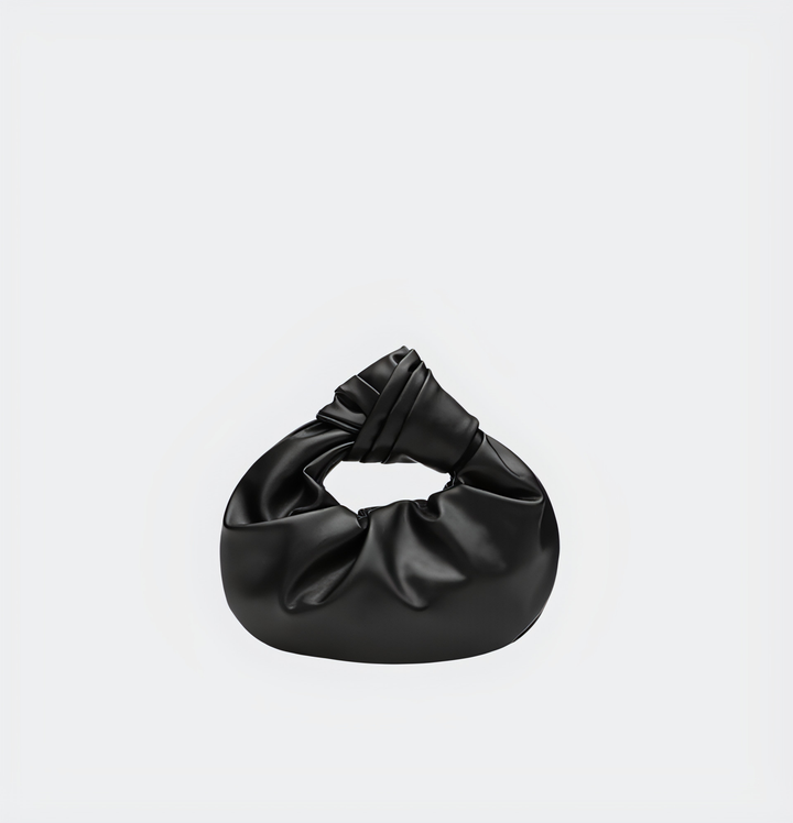 CALORA_ Chique Hobo Tas met Knoophandvat van Duurzaam PU Leer