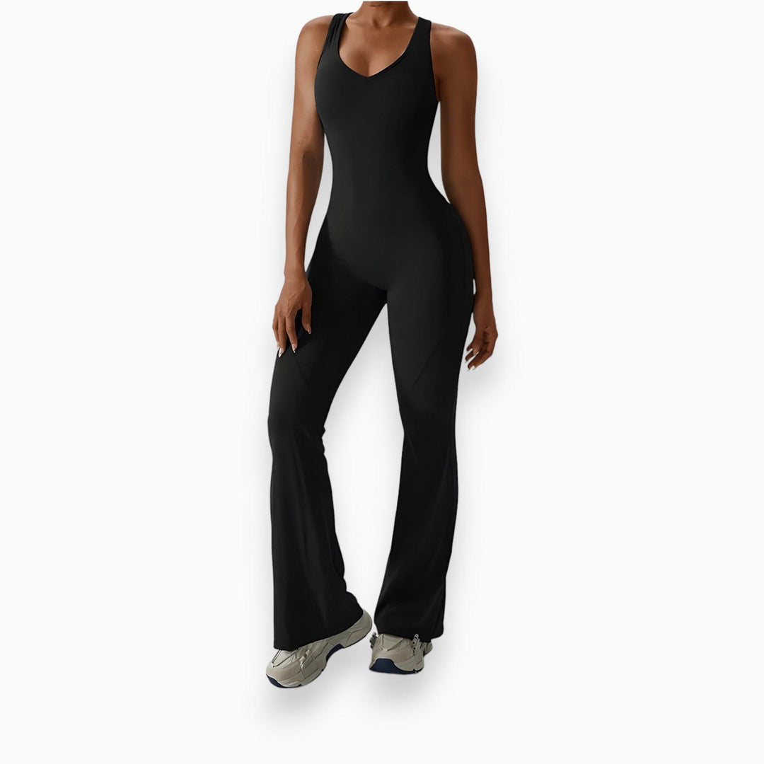 Chique Strakke Jumpsuit-Jumpsuits-Calora-Zwart-S-Calora