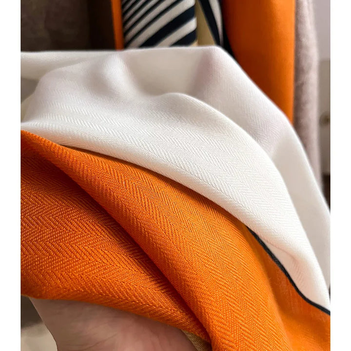 Chique Winter Sjaal - Luxe Wol Katoen Dames Sjaal-Home Decor-Calora-Rood-Calora
