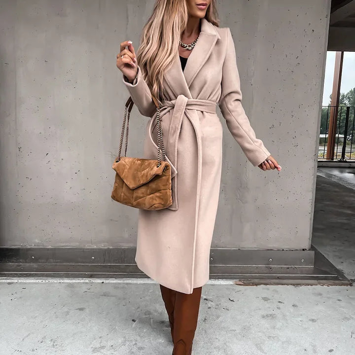 Chique wolmix jas - Dames-Zomer Jassen-Calora-Khaki-S-Calora