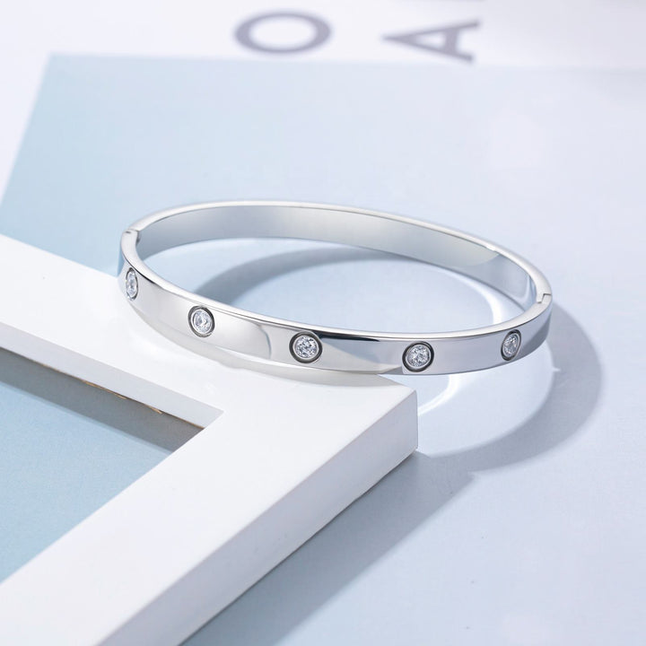 Cinta | Sprankelende Zirkonia Armband - Zilver-Armbanden-Calora-Calora