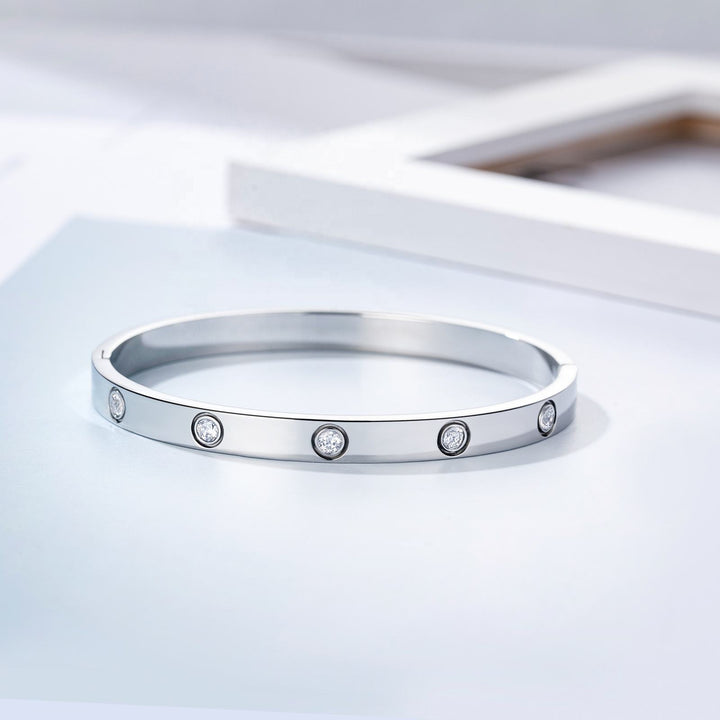 Cinta | Sprankelende Zirkonia Armband - Zilver-Armbanden-Calora-Calora