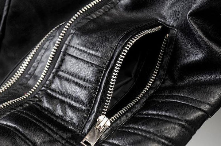 CALORA_ Classieke Dames PU Leren Bikerjas met Asymmetrische Rits
