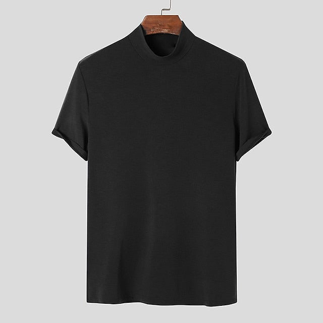 CALORA_ Comfortabel T-shirt met Turtleneck voor heren