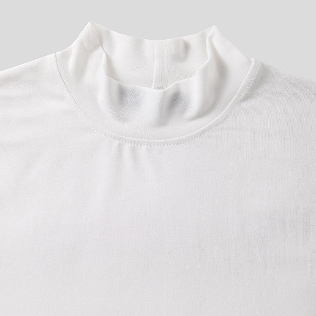 CALORA_ Comfortabel T-shirt met Turtleneck voor heren